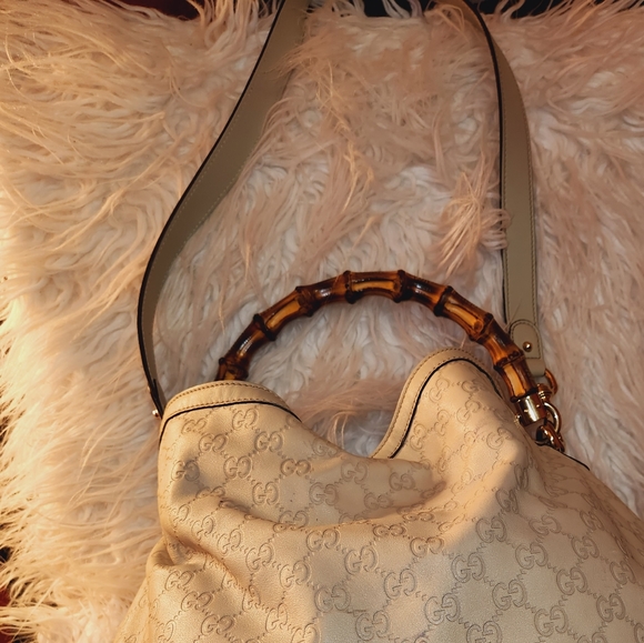 Gucci Guccissima Bamboo 2way shoulder hand hobo bag - Picture 3 of 8